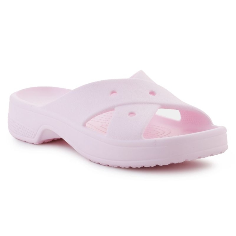Crocs Classic Womens Cross Strap Flip Flops 210840-6ZW rosa 1