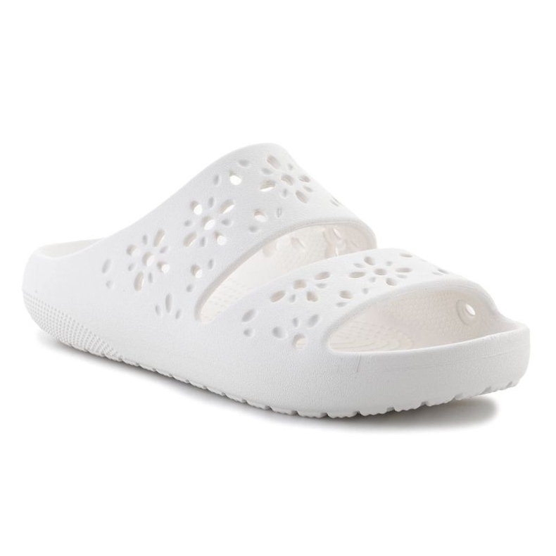 Crocs Classic Floral Cutout Sandal 210966-0WV Flip Flops vit 1