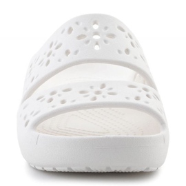 Crocs Classic Floral Cutout Sandal 210966-0WV Flip Flops vit 2