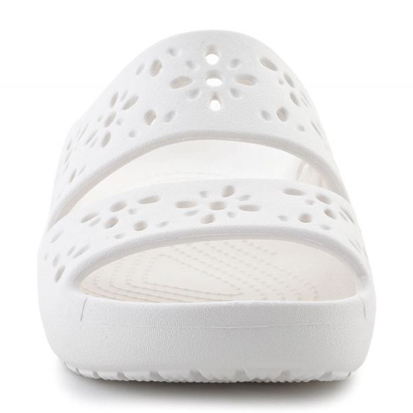 Crocs Classic Floral Cutout Sandal 210966-0WV Flip Flops vit 2