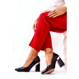 Lewski Shoes Lewski läderpumpar 3117 svart 3