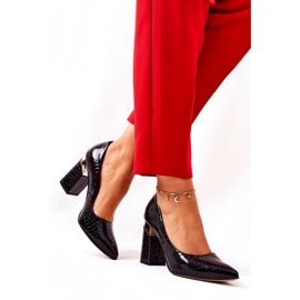 Lewski Shoes Lewski läderpumpar 3117 svart 2