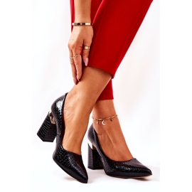 Lewski Shoes Lewski läderpumpar 3117 svart 1