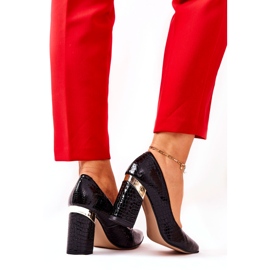 Lewski Shoes Lewski läderpumpar 3117 svart 4