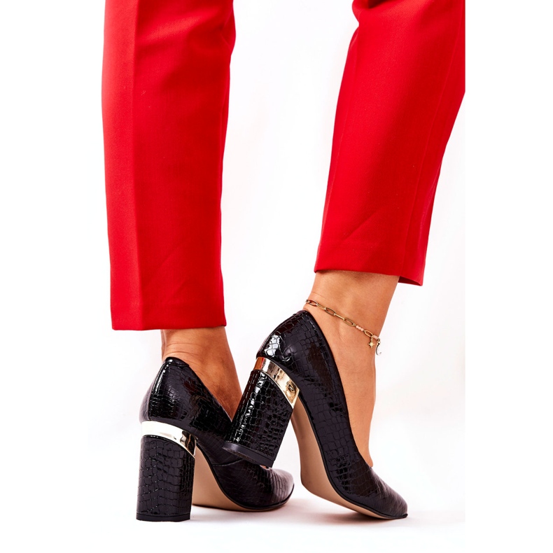 Lewski Shoes Lewski läderpumpar 3117 svart 4