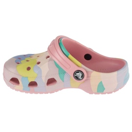 Crocs Baya säsongsbetonade trycka 209728-606 flip-flops rosa 1