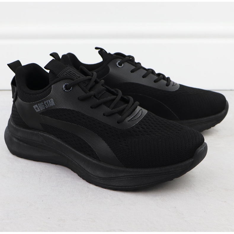 Big Star Herrsportskor sneakers svart stor stjärna rr174273 1