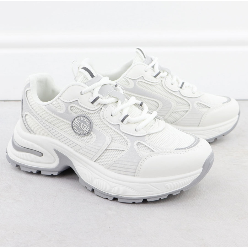 Kvinnors sportskor White Big Star RR274A191 vit 2