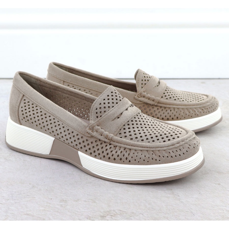 Kvinnors OpenWork -skor på Sergio Leone 095H Grå plattform 2