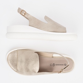Goodin Gyllene bekväma kvinnors sandaler 2