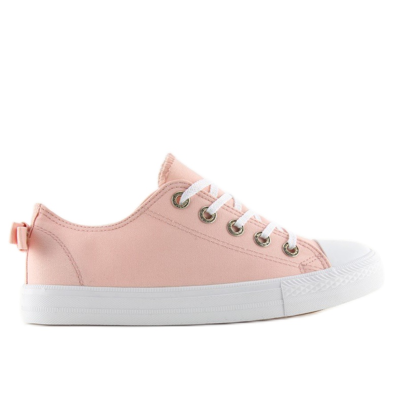 Damsneakers med rosett rosa 8935 Rosa 1