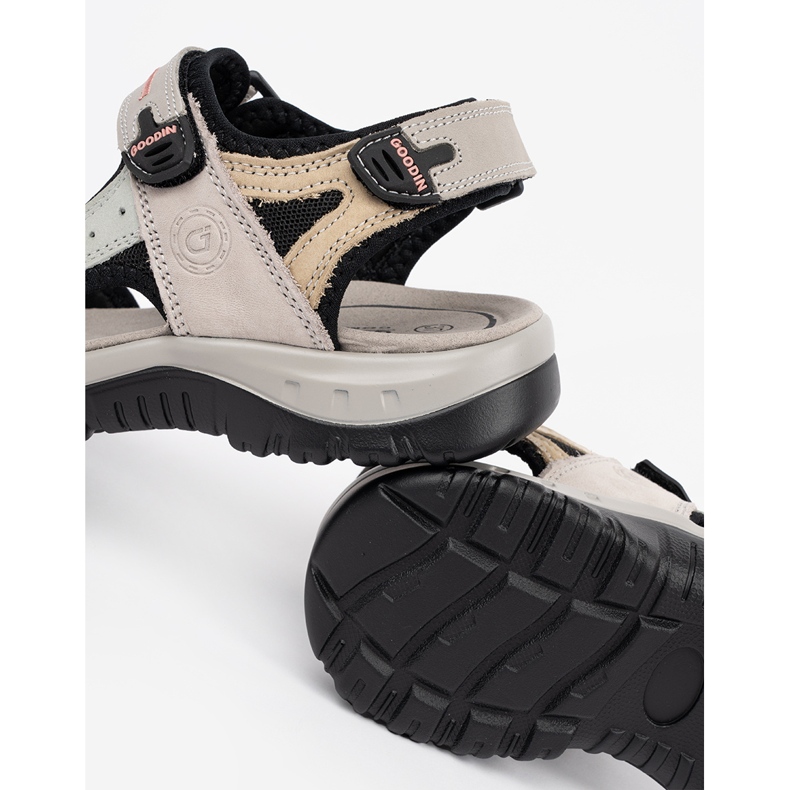 Goodin Flerfärgade sportsandaler beige 2