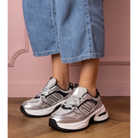 Silver sneakers sport sneakers silver- 1