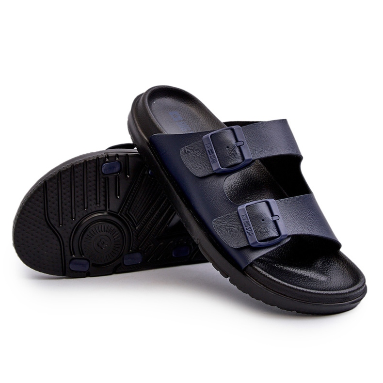 Lätt flip-flops för män med spännen Big Star NN174593 Marinblå 4