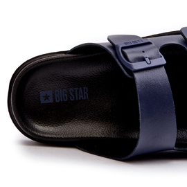 Lätt flip-flops för män med spännen Big Star NN174593 Marinblå 2
