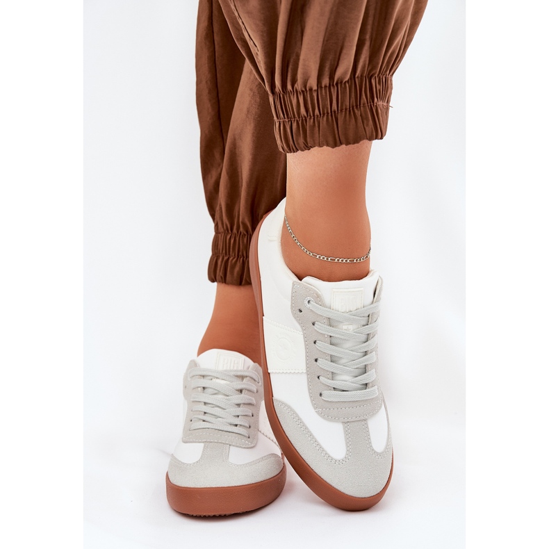 Kvinnors sneakers Big Star RR274371 White-Gray vit 2