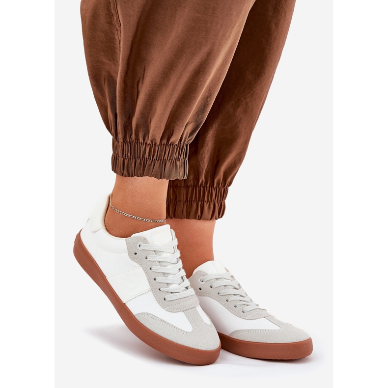 Kvinnors sneakers Big Star RR274371 White-Gray vit 1