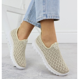 Kvinnors sportskor Openwork Slip on Beige Artiker 56C1016 4