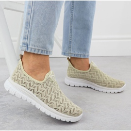Kvinnors sportskor Openwork Slip on Beige Artiker 56C1016 5
