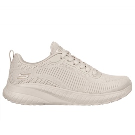 Skechers Memory Foam Bobs Squad Chaos Shoes W 117209 Nude beige 5