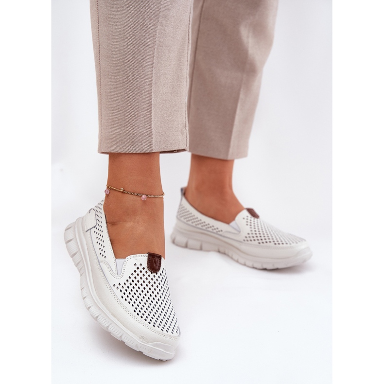 OpenWork Vinceza 95336 Natural Ballerinas vit 2