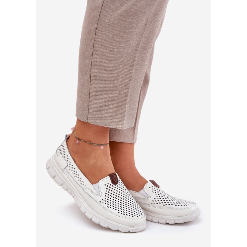 OpenWork Vinceza 95336 Natural Ballerinas vit 1