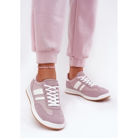 Evento Kvinnors sneakers med Eco Suede Purple purpur 2