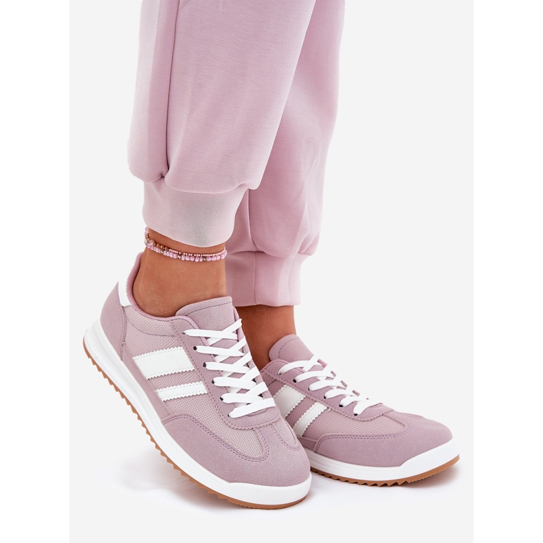 Evento Kvinnors sneakers med Eco Suede Purple violett 1