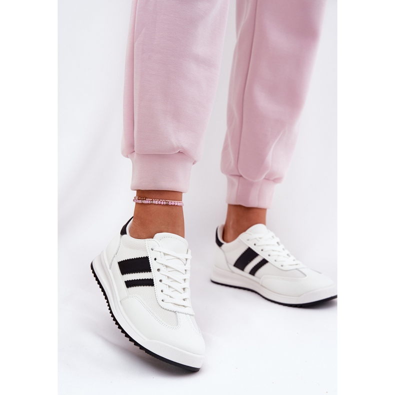 Evento Kvinnors sneakers med Eco Suede White vit 2