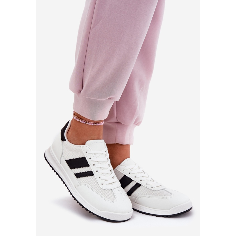 Evento Kvinnors sneakers med Eco Suede White vit 1