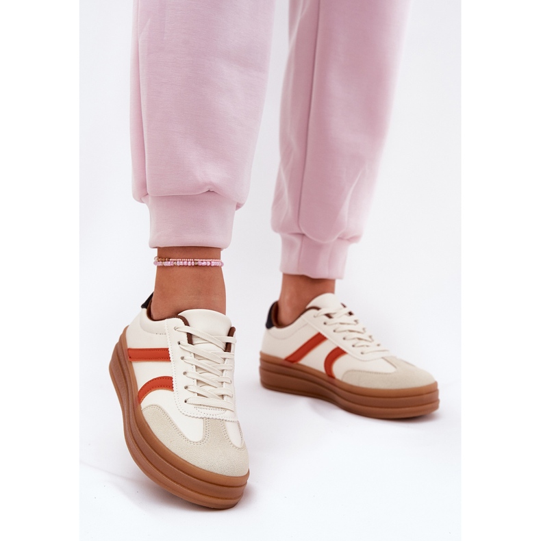 Evento Platformsneakers dam, beige 2