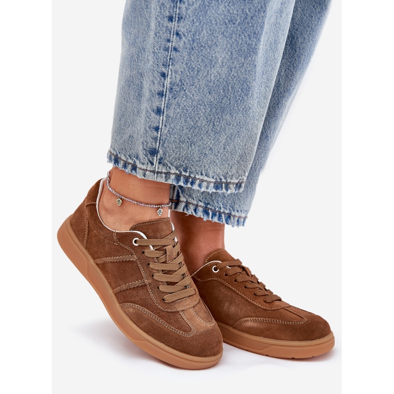 Evento Suede Low Women's Brown Sneakers brun 1
