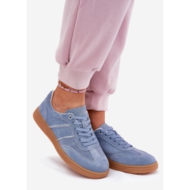Evento Suede Low Women's Blue Sneakers blå 1