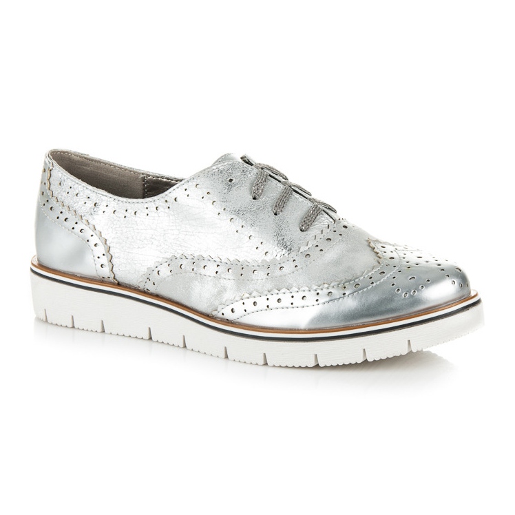 Kylie Silver skor med snörning grå 1