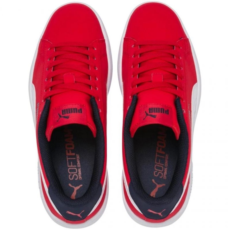Puma Smash v2 Buck High Risk skor 365182 07 röd 1