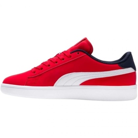 Puma Smash v2 Buck High Risk skor 365182 07 röd 2