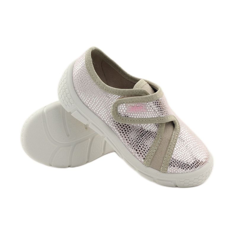 Tofflor Lätt bottensula SOFT-B Befado rosa grå brun 3