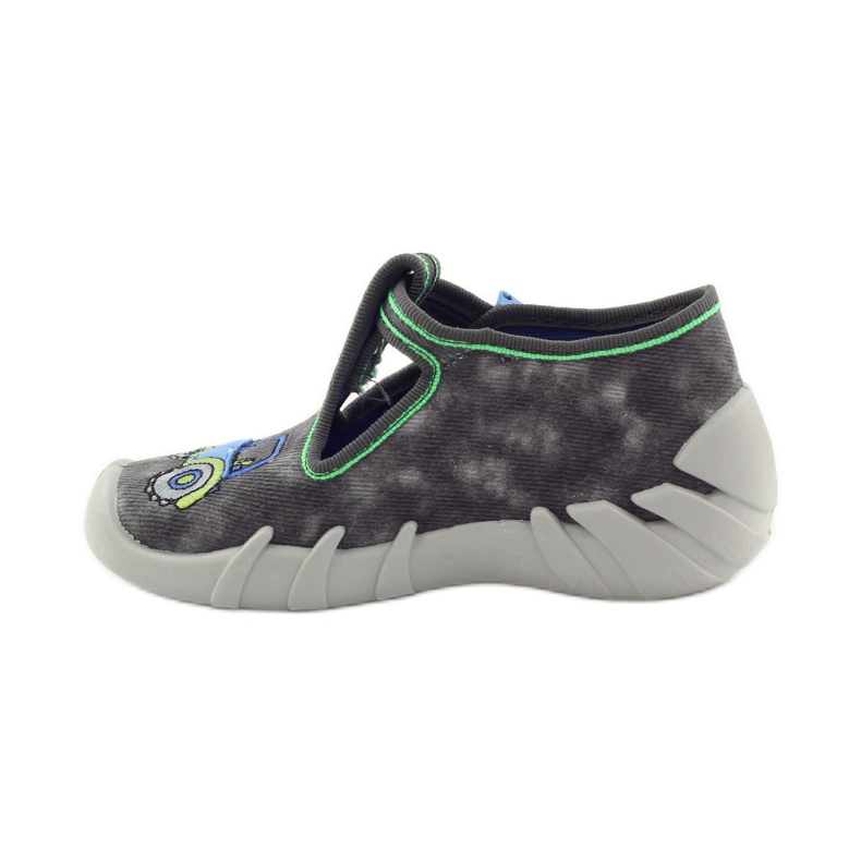 Pojktofflor Befado 110p316 traktor blå grå grön 2