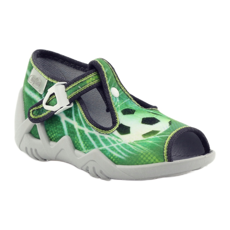 Befado barnskor, tofflor 217p093 gröna med boll 1