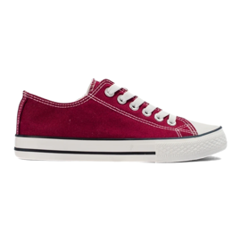 Shelovet vinröda sneakers för kvinnor 2