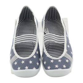 Flicktofflor Befado 193y064 stjärnor grå vit 4