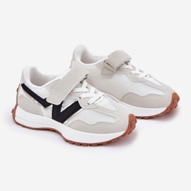 Sneakers med kardborre för barn, grå 1