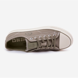 Herrsneakers på Big Star RR174325 -plattformen grön 4