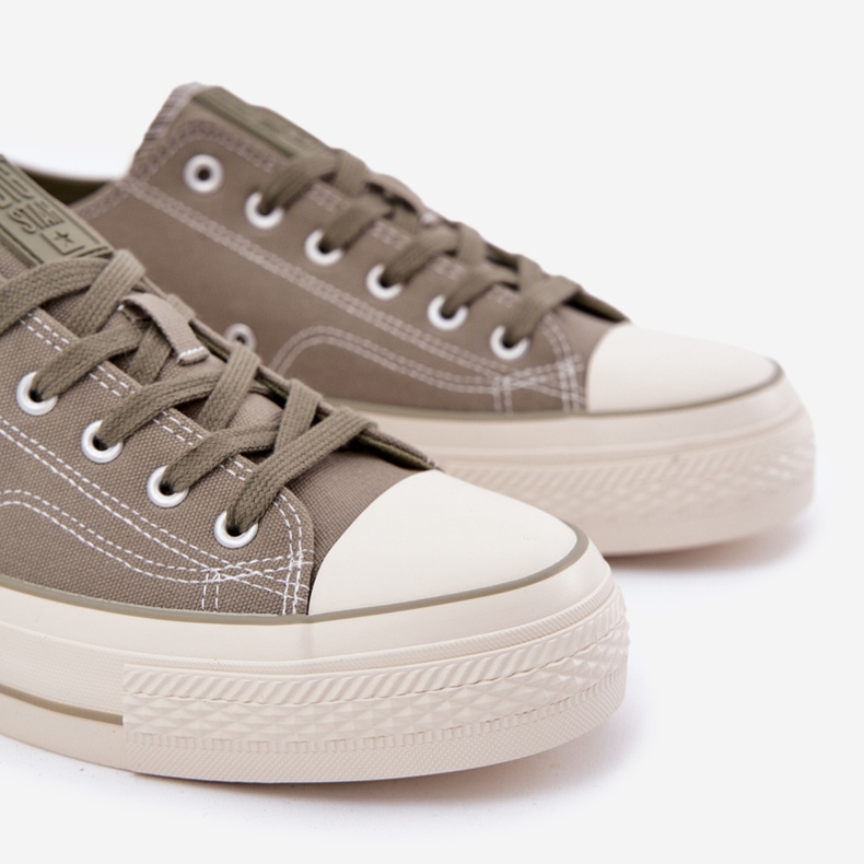 Herrsneakers på Big Star RR174325 -plattformen grön 2