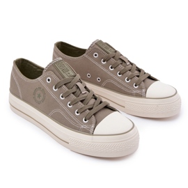Herrsneakers på Big Star RR174325 -plattformen grön 8