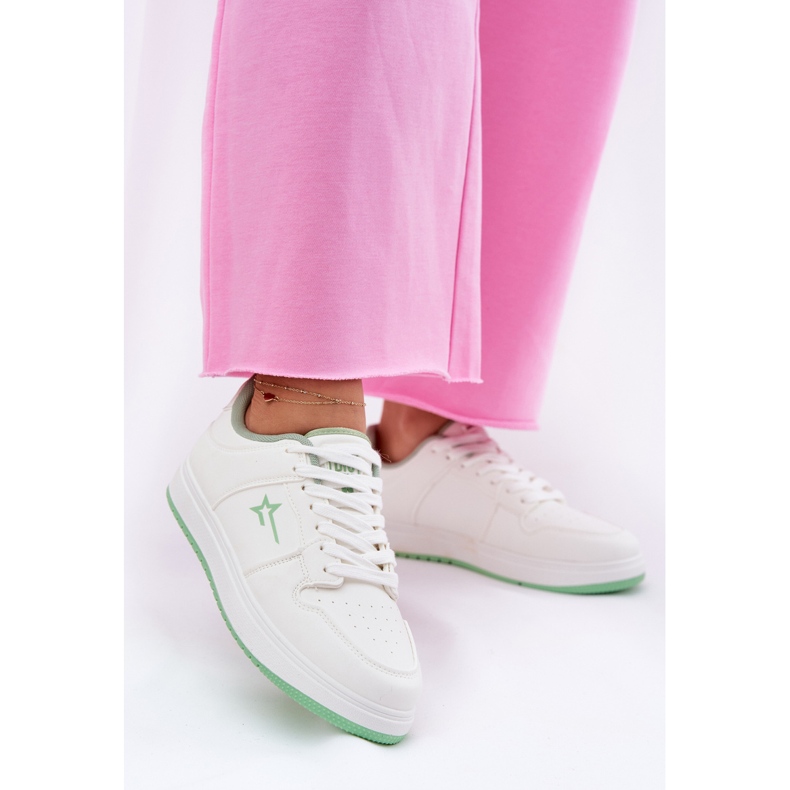 Kvinnors sneakers Big Star RR274A246 Hi-Poly System White System vit 2