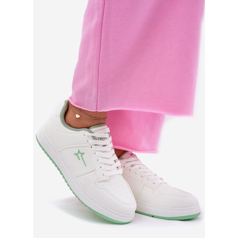 Kvinnors sneakers Big Star RR274A246 Hi-Poly System White System vit 1