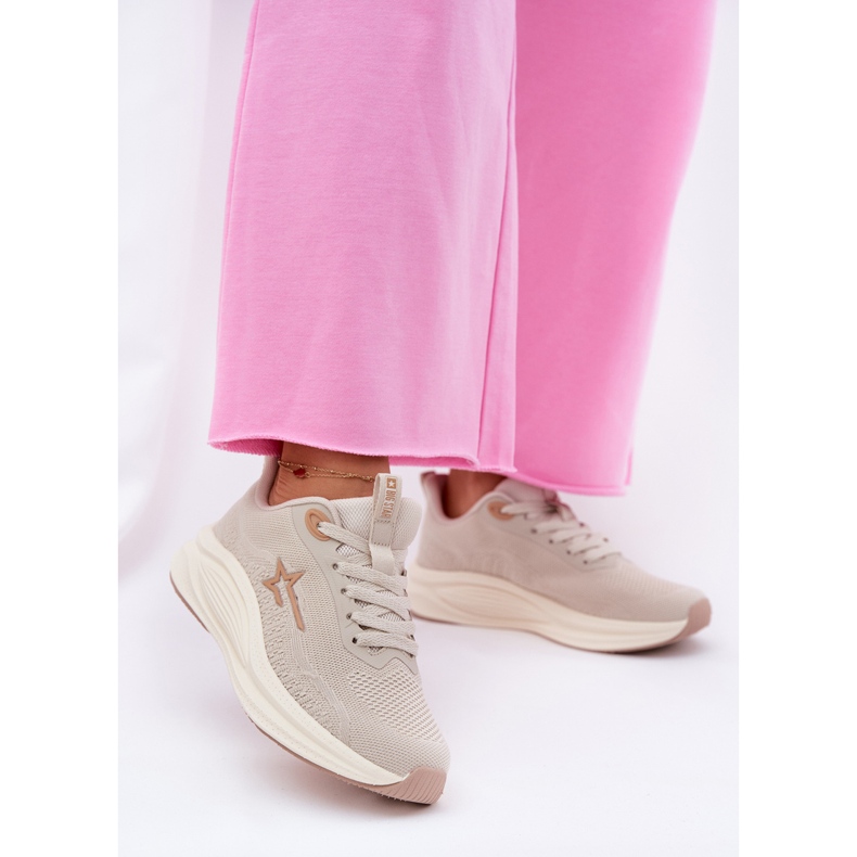 Sneakers Sportskor Kvinnor Big Star RR274A145 Hi-Polish Beige System 2