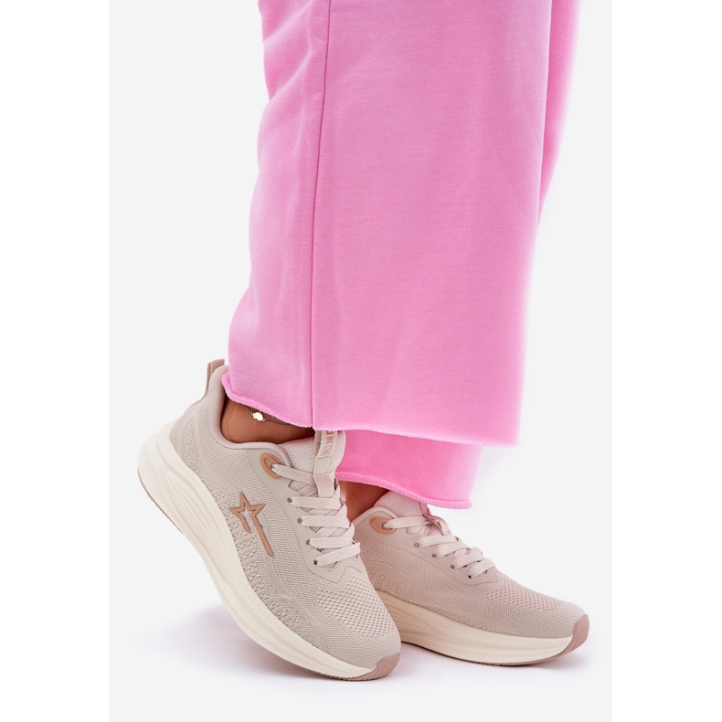 Sneakers Sportskor Kvinnor Big Star RR274A145 Hi-Polish Beige System 1