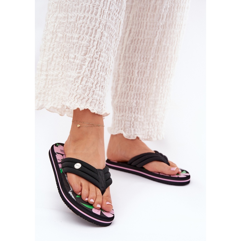 Japanska kvinnors flip flops Big Star RR274A111 svart 2